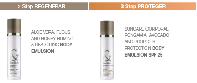 Aloe Vera, Fucus & Honey Firming & Restoring Body Emulsion; Pongamia, Advocado & Propolis